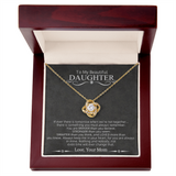 To My Beautiful Daughter | Love Knot Necklace