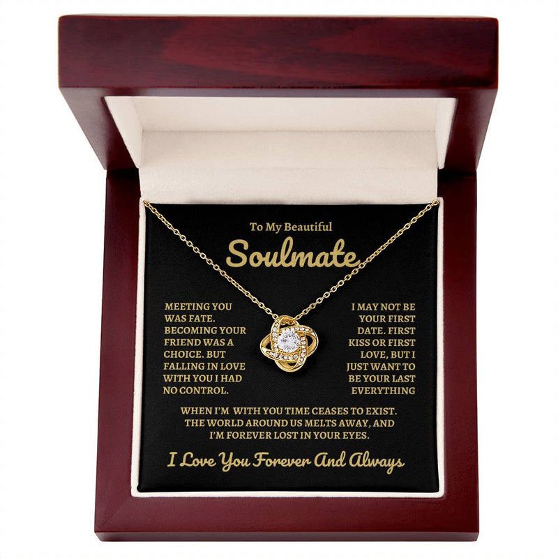 Soulmate - Time Ceases To Exist - Love Knot Necklace