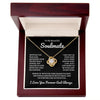To My Beautiful Soulmate | Time Ceases To Exist - Love Knot Necklace | B