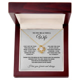 To My Beautiful Wife | Love Knot Necklace|W