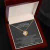 To My Beautiful Daughter | Love Knot Necklace
