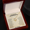 To My Granddaughter Love Knot Necklace From Grandpa