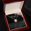 To My Daughter Love Knot Necklace