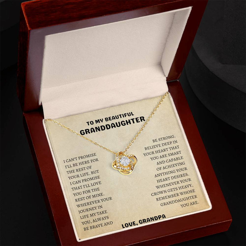 Grandaughter Love Knot Necklace