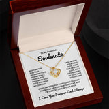To My Beautiful Soulmate | Time Ceases To Exist - Love Knot Necklace | W