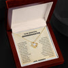 To My Granddaughter Love Knot Necklace