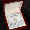 To My Daughter Love Knot Necklace
