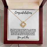Graduation Gift - Love Knot Necklace