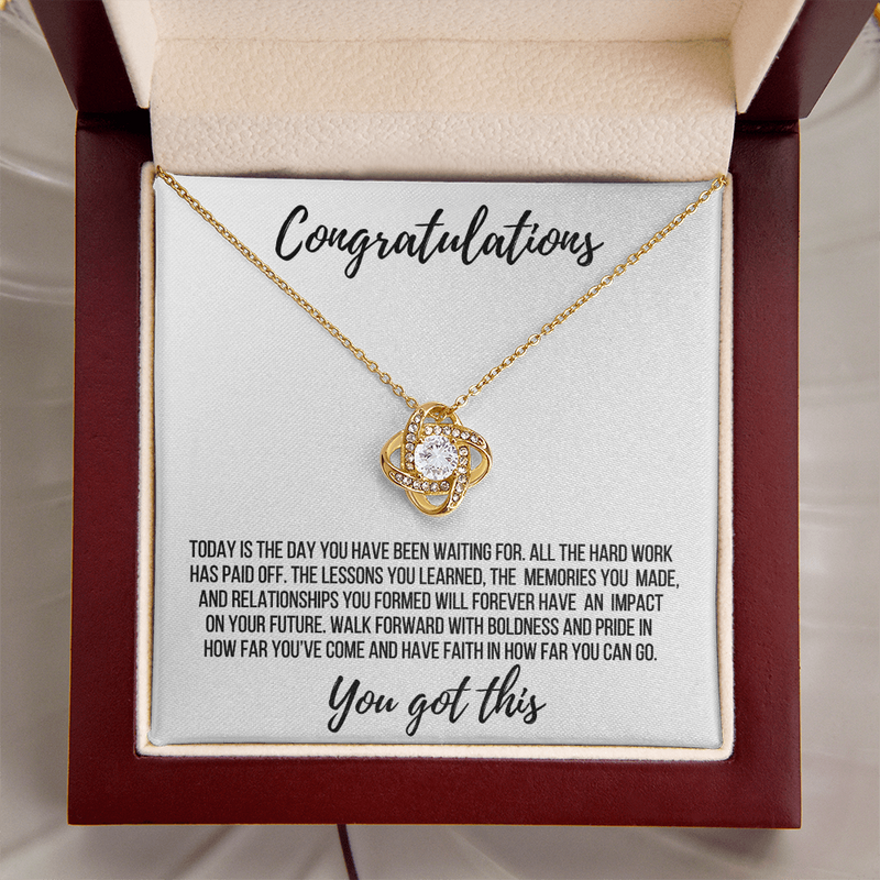 Graduation Gift - Love Knot Necklace