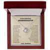 To My Granddaughter Love Knot Necklace