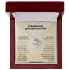 To My Granddaughter Love Knot Necklace From Grandpa
