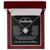 To My Beautiful Soulmate | Time Ceases To Exist - Love Knot Necklace | B