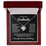 To My Beautiful Soulmate | Time Ceases To Exist - Love Knot Necklace | B
