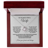 To My Beautiful Wife | Love Knot Necklace|W