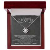 To My Beautiful Daughter | Love Knot Necklace.*