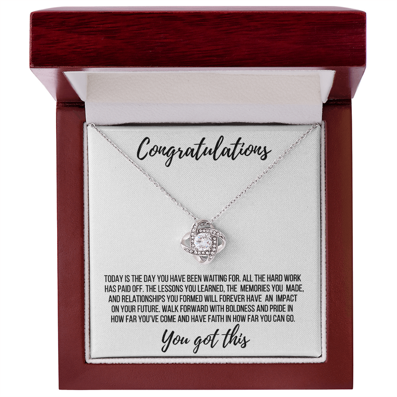 Graduation Gift - Love Knot Necklace