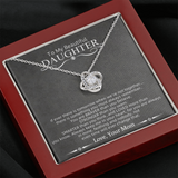 To My Beautiful Daughter | Love Knot Necklace