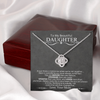 To My Beautiful Daughter | Love Knot Necklace.*