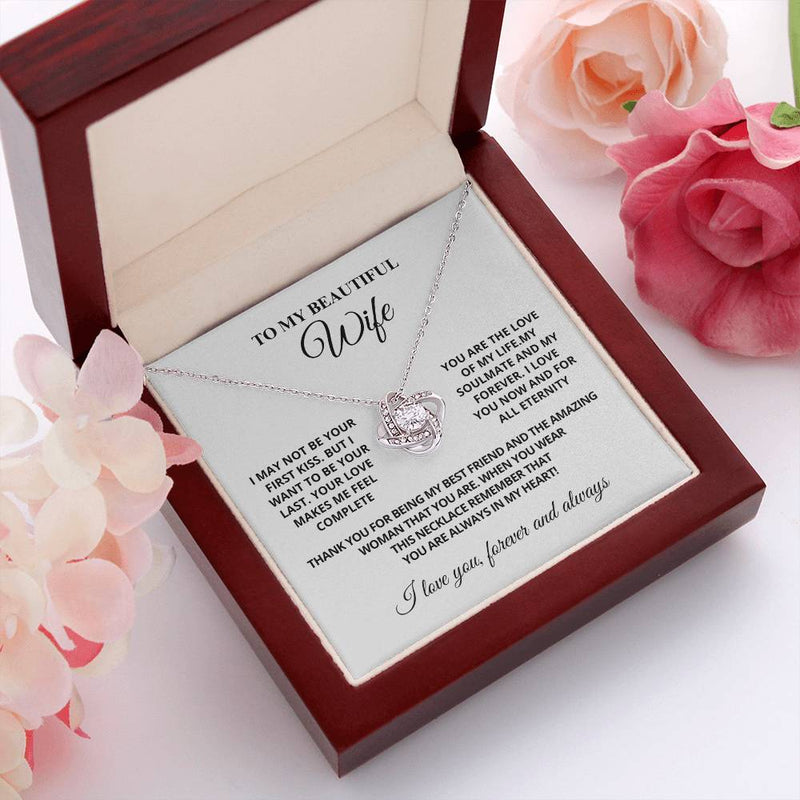 To My Beautiful Wife | Love Knot Necklace|W