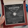 To My Daughter | Love Knot Necklace