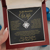To My Beautiful Wife | Love Knot Necklace