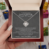 To My Beautiful Daughter | Love Knot Necklace