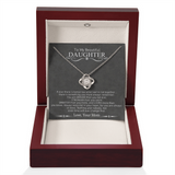 To My Beautiful Daughter | Love Knot Necklace