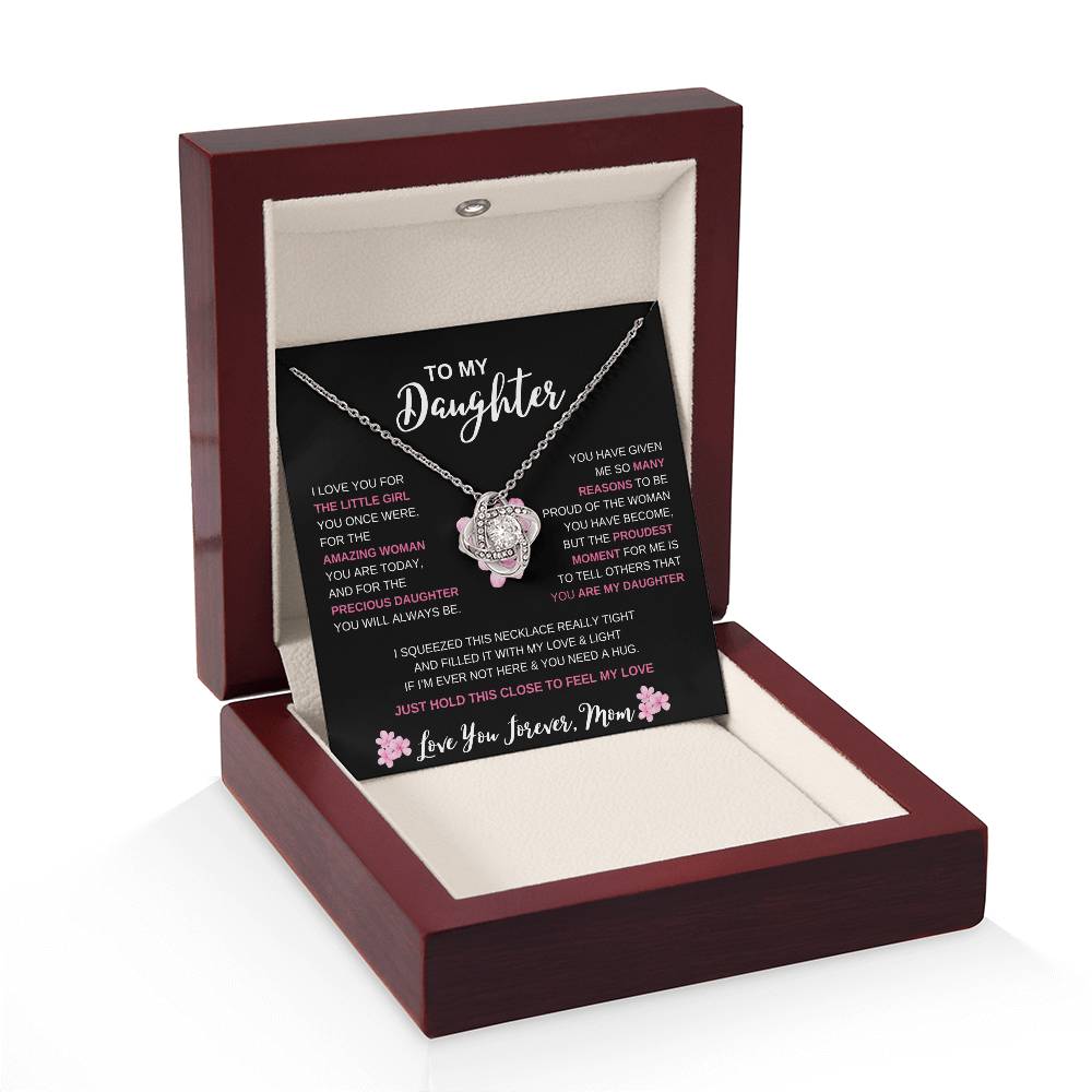 To My Daughter | From Mom | Love Knot Necklace