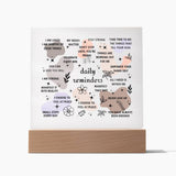 Daily Affirmations Acrylic Plaque