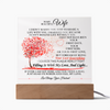 To My Beautiful Wife | Valentine's Plaque