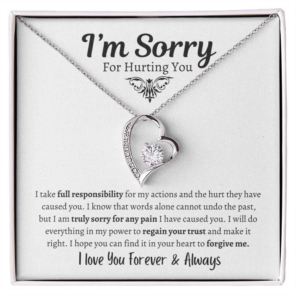 I'm Sorry For Hurting You | I Love You Forever Necklace