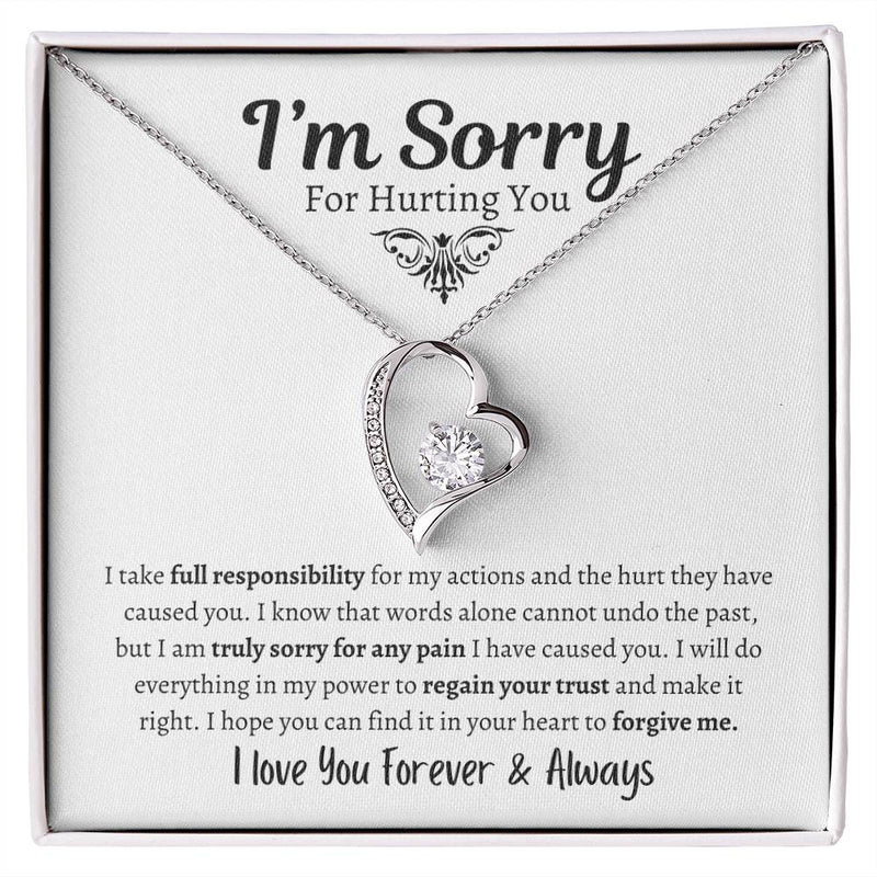 I'm Sorry For Hurting You | I Love You Forever Necklace