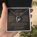 To My Beautiful Wife | Forever Love Necklace