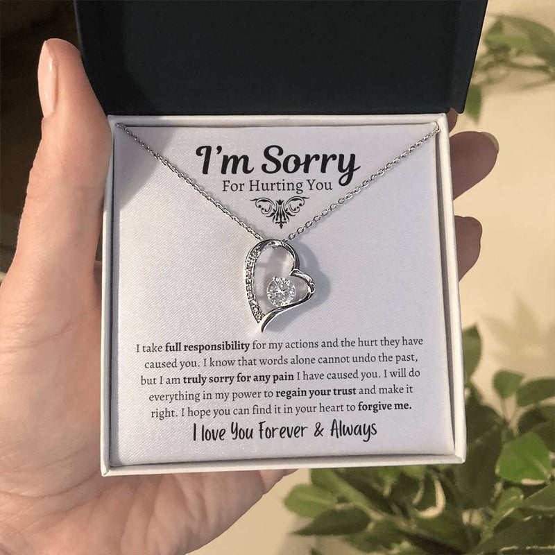 I'm Sorry For Hurting You | I Love You Forever Necklace