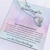To My Daughter Forever Love Necklace