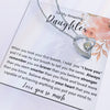 To My Daughter Forever Love Necklace