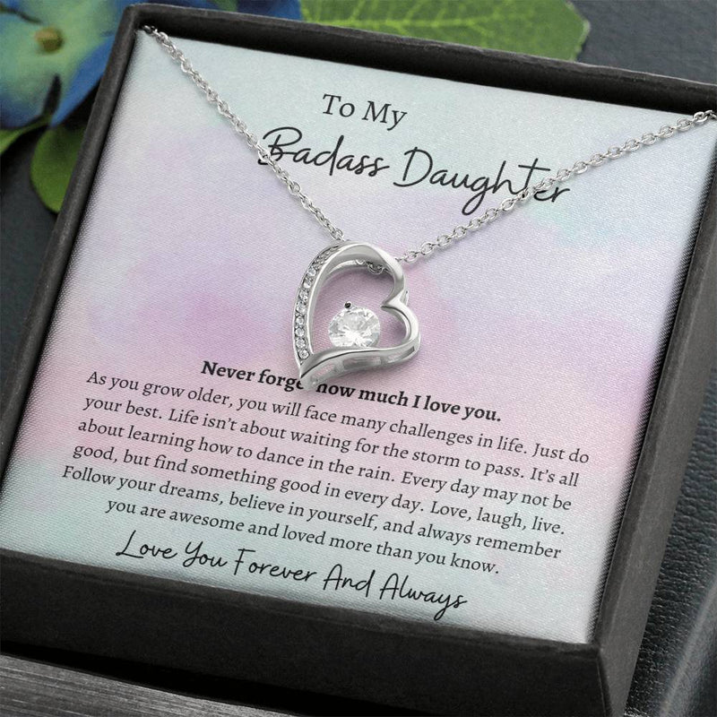 To My Daughter Forever Love Necklace