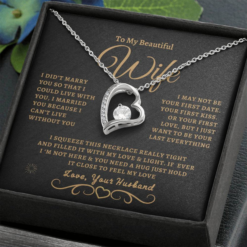 To My Beautiful Wife | Forever Love Necklace