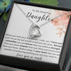 To My Daughter Forever Love Necklace