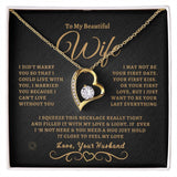 To My Beautiful Wife | Forever Love Necklace