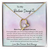 To My Daughter Forever Love Necklace