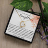 To My Daughter Forever Love Necklace