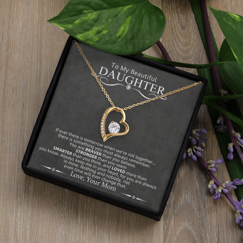 To My Beautiful Daughter | Forever Love Necklace