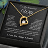 To My Beautiful Wife | Forever Love Necklace