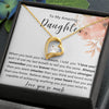 To My Daughter Forever Love Necklace
