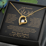 To My Beautiful Wife | Forever Love Necklace