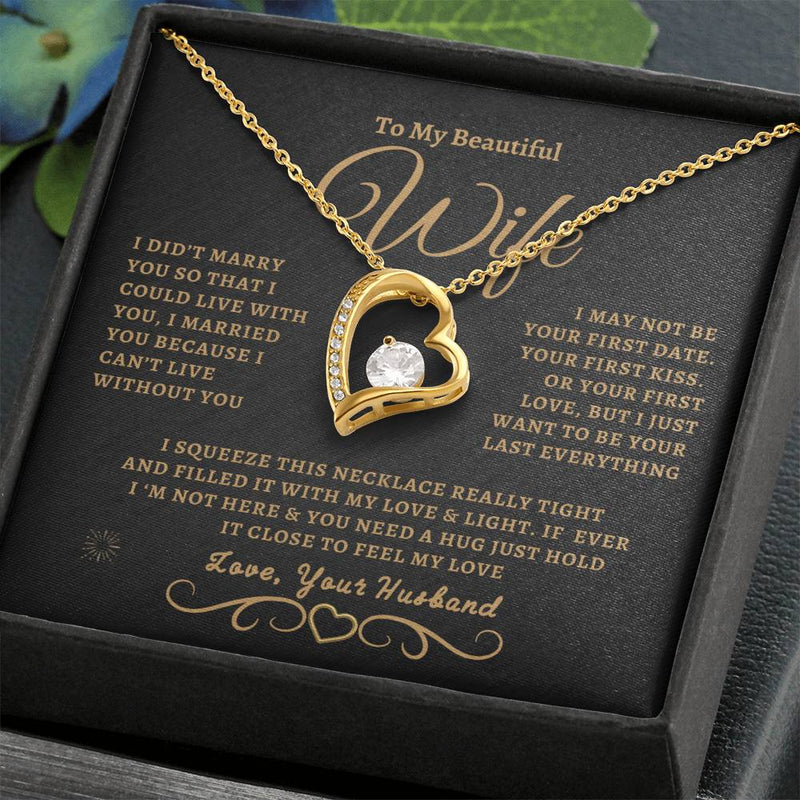 To My Beautiful Wife | Forever Love Necklace