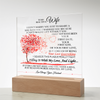 To My Beautiful Wife | Valentine's Plaque