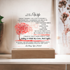To My Beautiful Wife | Valentine's Plaque