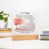 To My Beautiful Wife | Valentine's Plaque